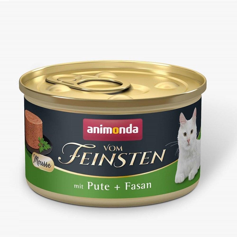 Animonda Vom Feinsten Hindili ve Sülünlü Yetişkin Kedi Konservesi 85 gr Animonda Vom Feinsten Hindili ve Sülünlü Yetişkin Kedi Konservesi 85 gr
